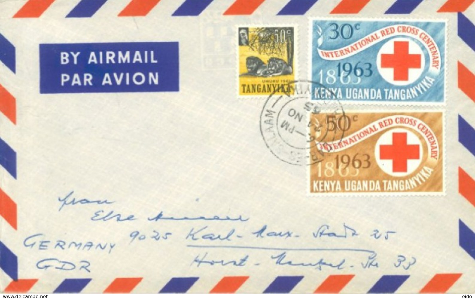 KENYA - 1965 - STAMPS COVER TO GERMANY. - Kenya (1963-...)