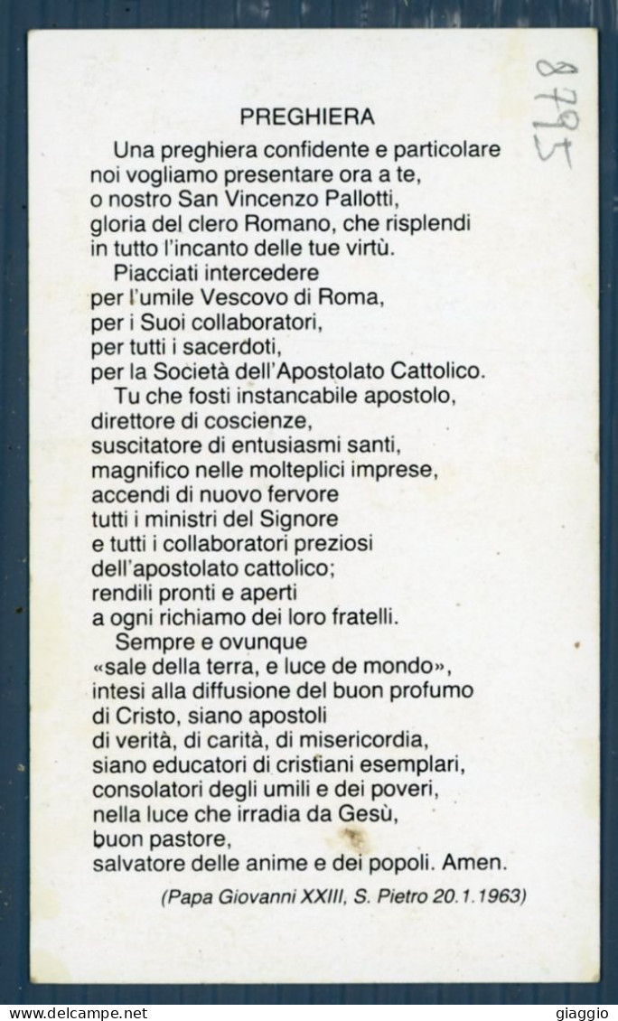 °°° Santino N. 8795 - S. Vincenzo Pallotti °°° - Religión & Esoterismo