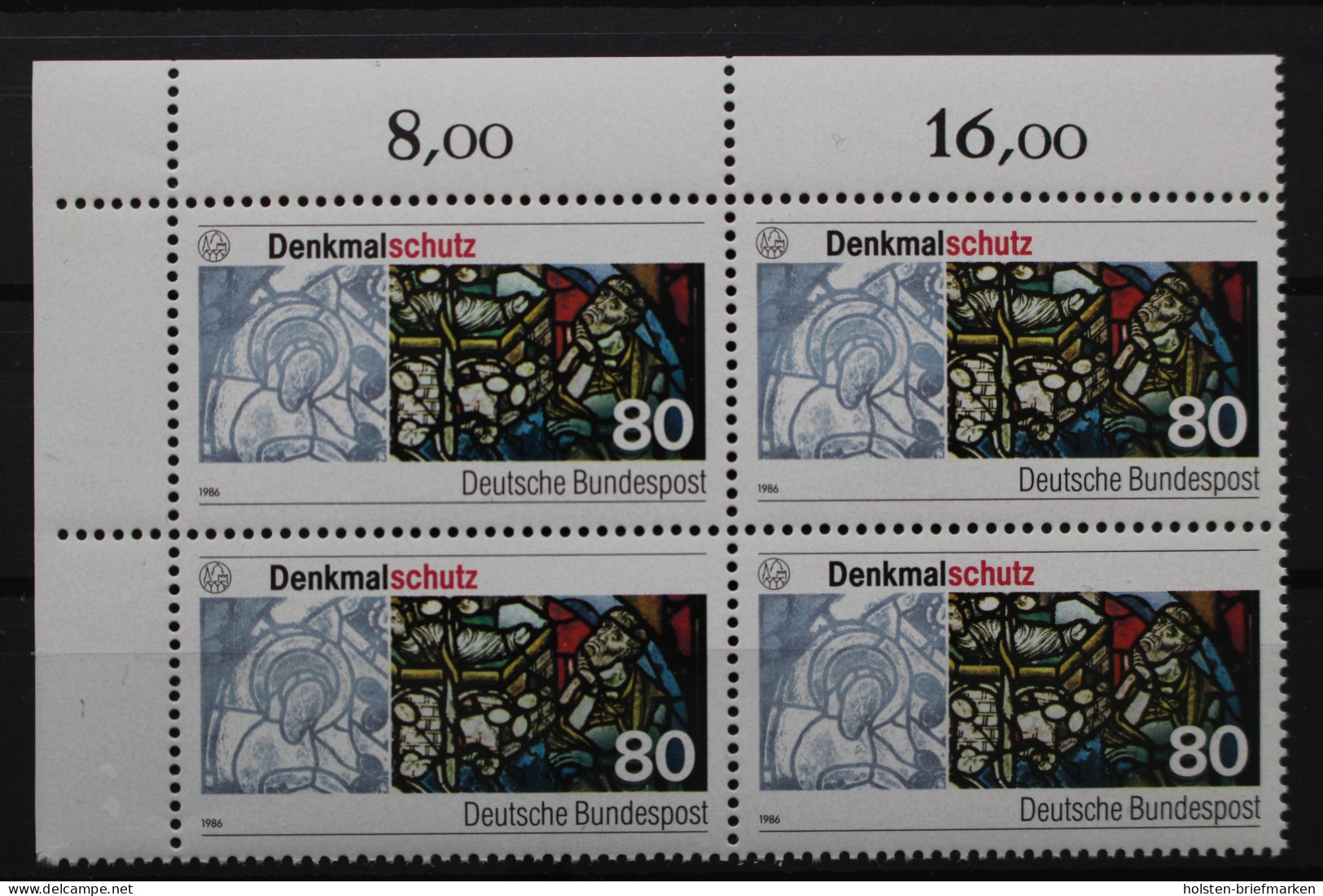 Deutschland, MiNr. 1291, Viererblock, Ecle Li. Oben, Postfrisch - Neufs