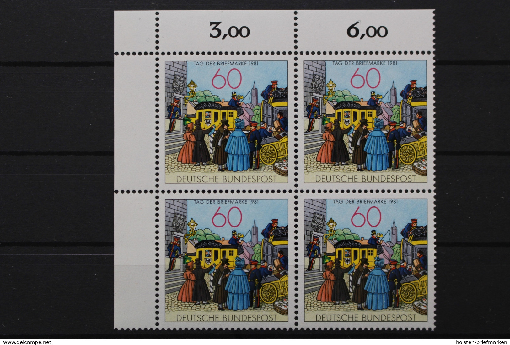 Deutschland, MiNr. 1112, 4er Block, Ecke Li. Oben, Postfrisch - Neufs