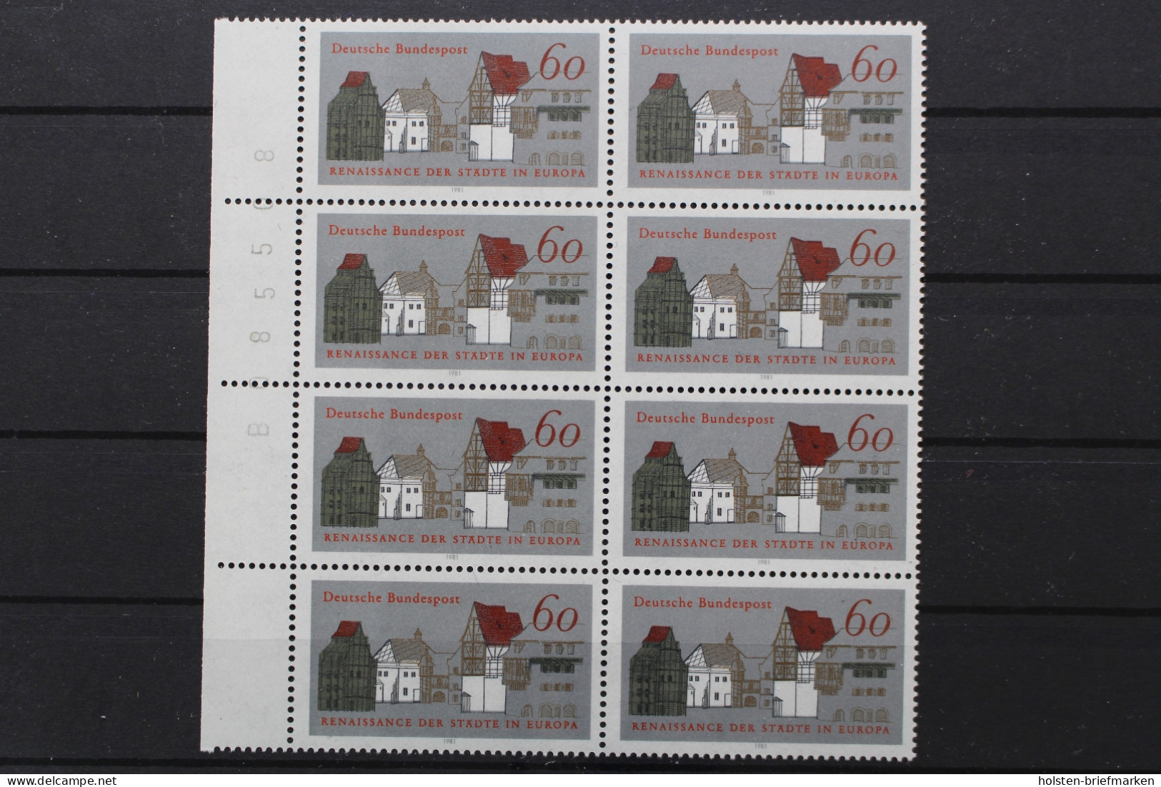 Deutschland, MiNr. 1084, 8er Block, Li. Rand Mit BZN, Postfrisch - Neufs