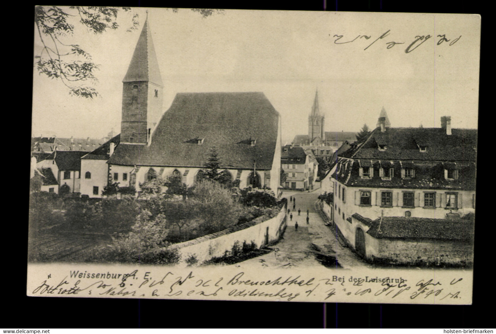 Weissenburg, Elsass, Ortsansicht Bei Der Luisenruh - Elsass