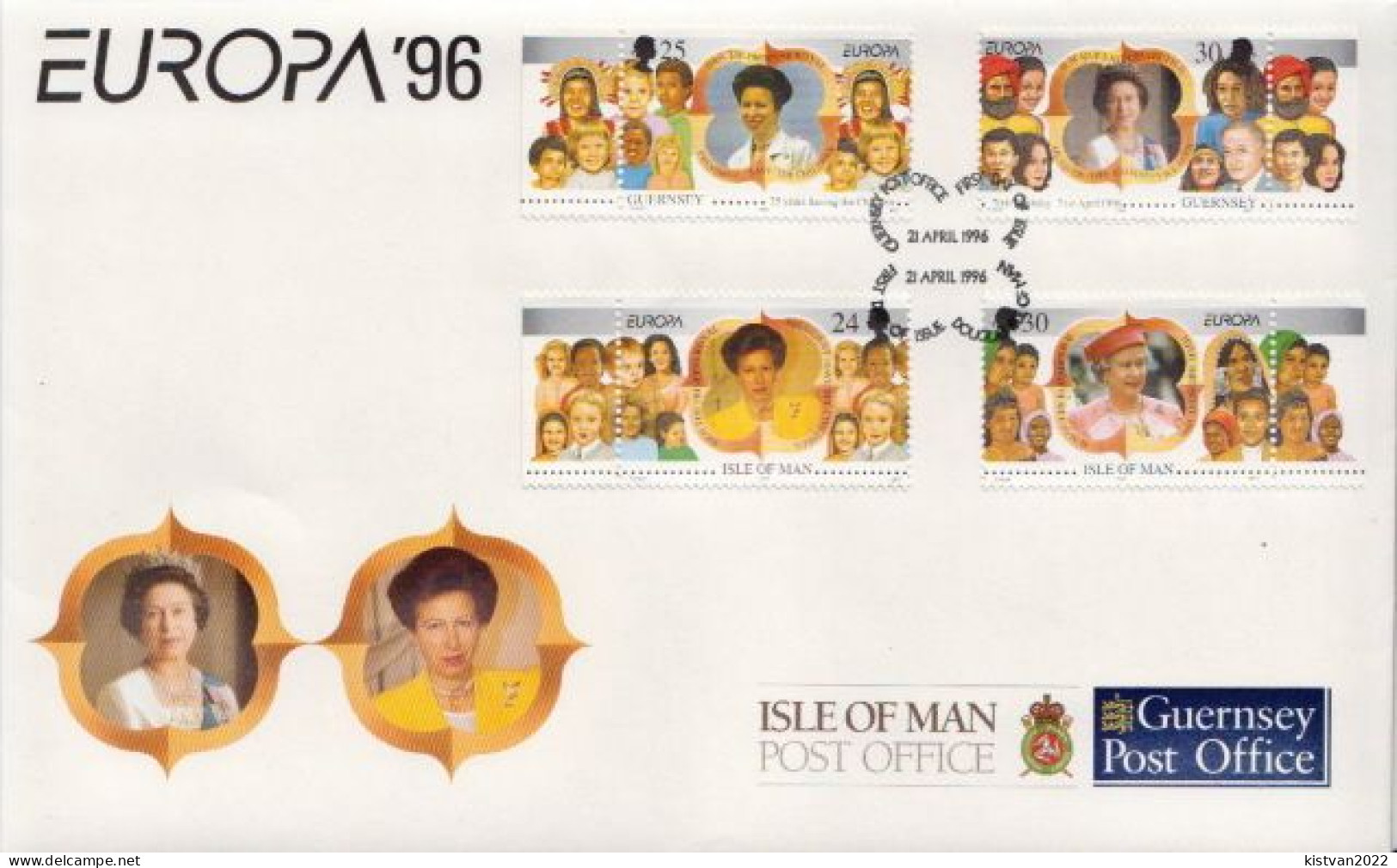 Guernsey Sets On FDC - 1996