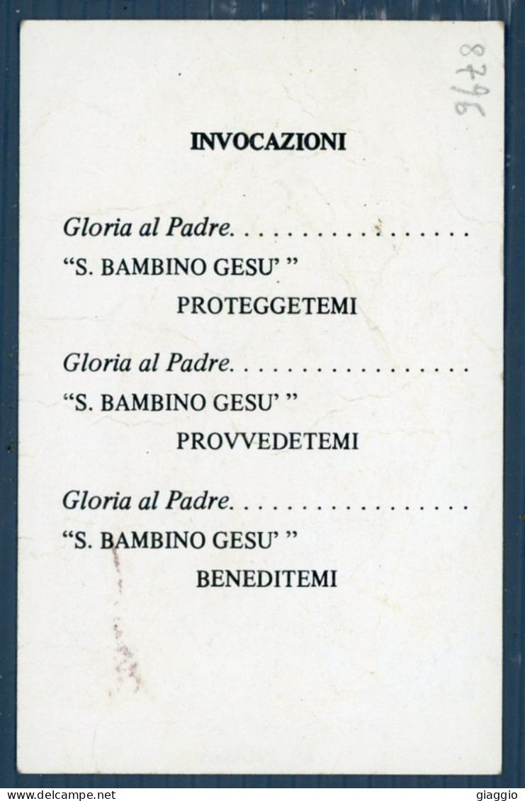 °°° Santino N. 8796 - Santo Bambino Gesù Di Praga °°° - Religión & Esoterismo