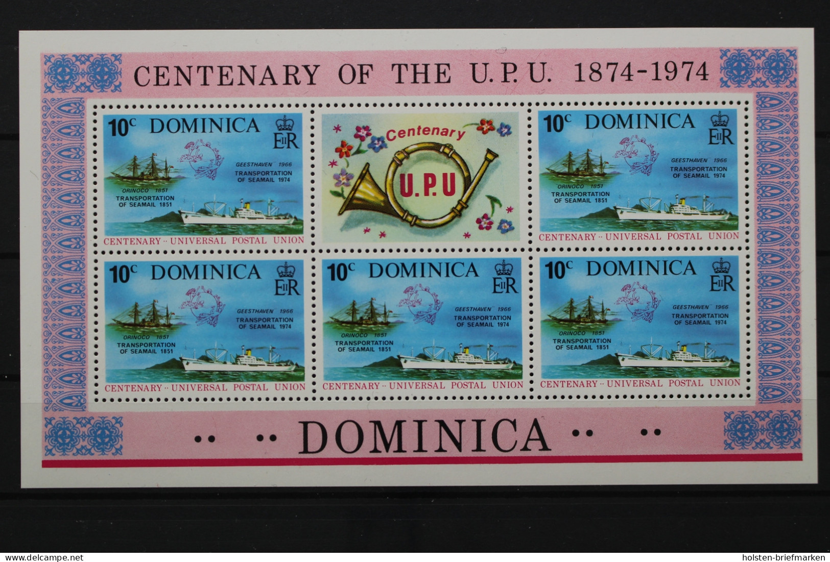 Dominica, MiNr. 417, Kleinbogen, Schiffe, Postfrisch - Dominica (1978-...)