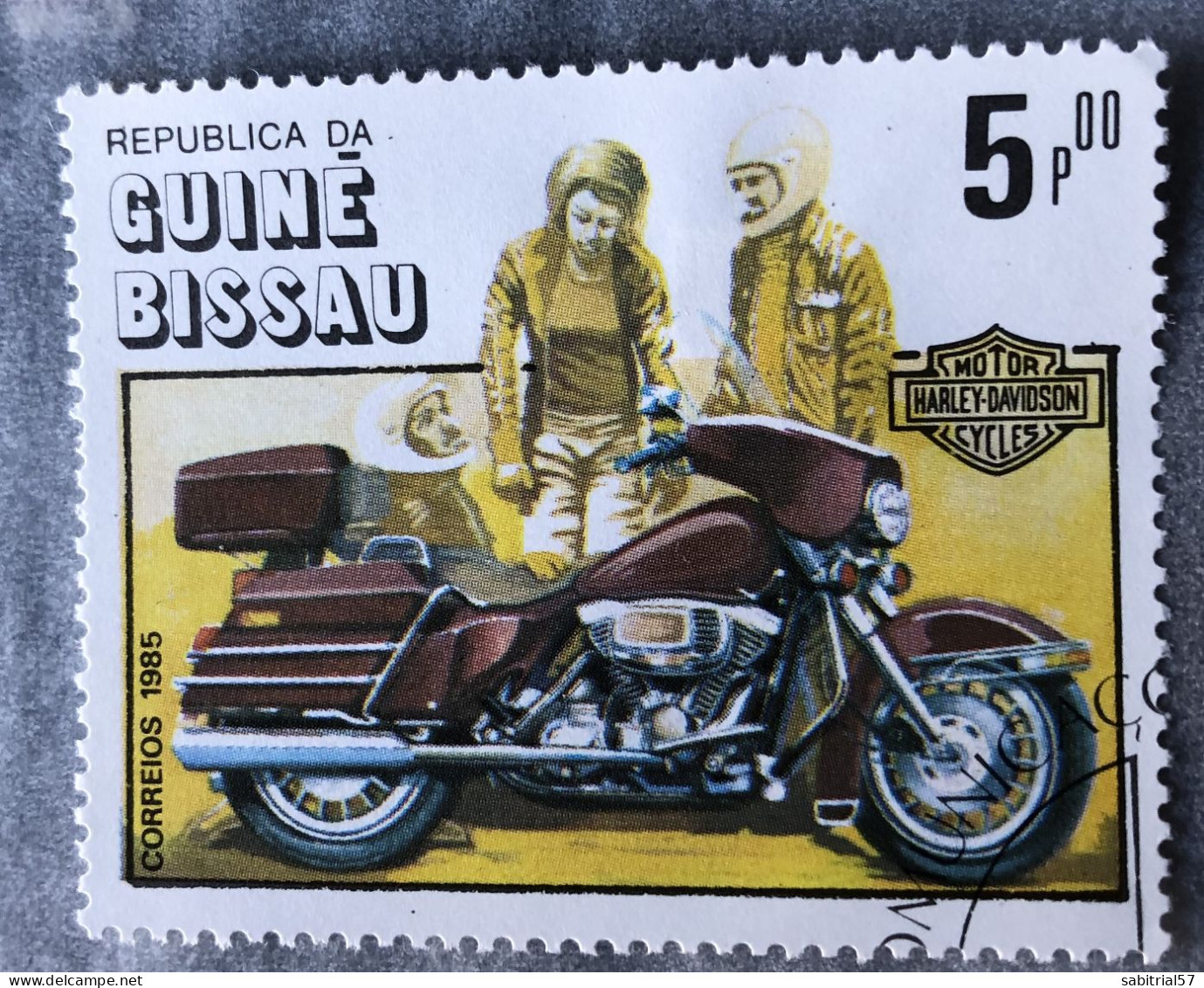 GUINEA BISSAU / GUINE BISSAU / CTO / 1985 / Motorcycles / Motocyclettes / Motorrader / Harley-Davidson - Motorfietsen