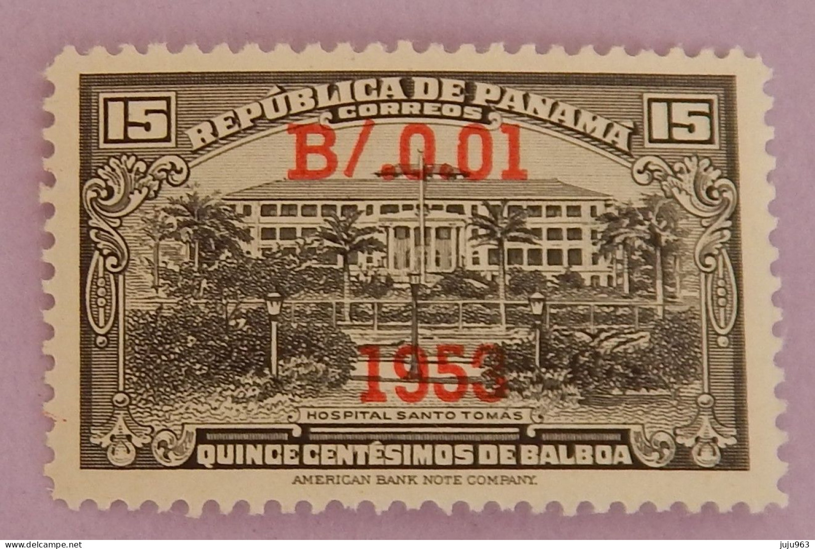 PANAMA YT 288 NEUF**MNH "HOPITAL SAINT THOMAS' ANNÉE 1953 - Panamá