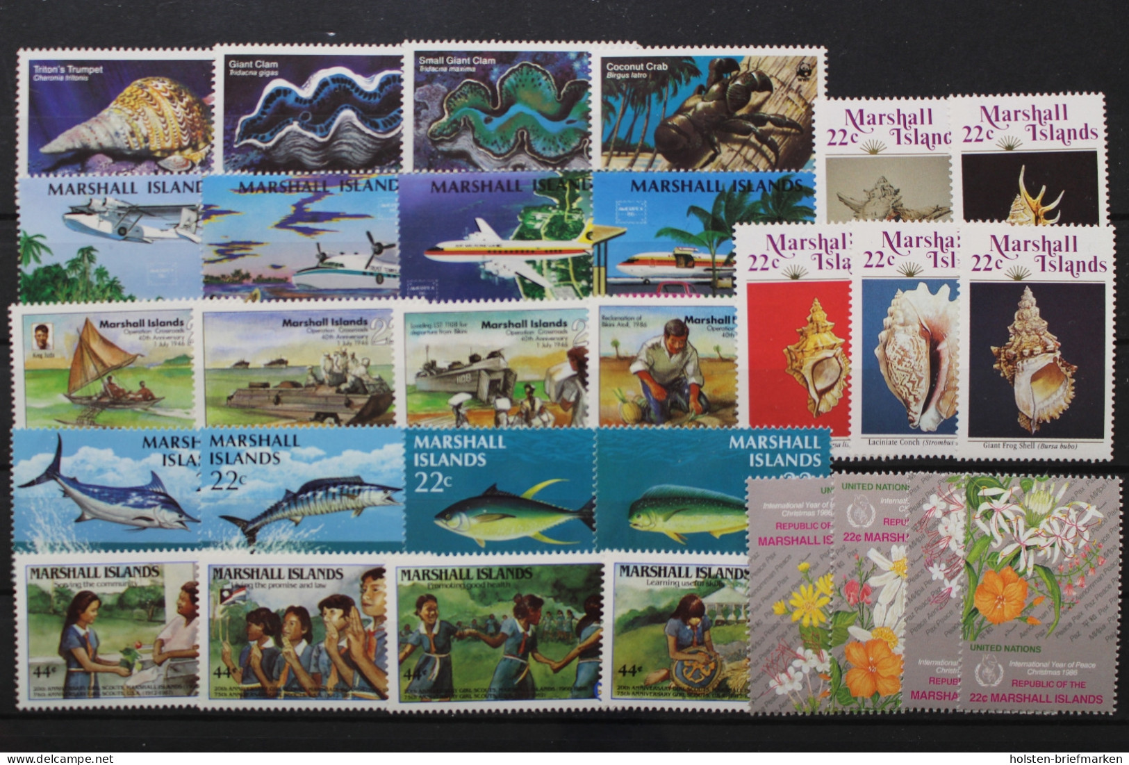 Marshall-Inseln, Partie Aus 1986, Postfrisch/MNH - Marshallinseln