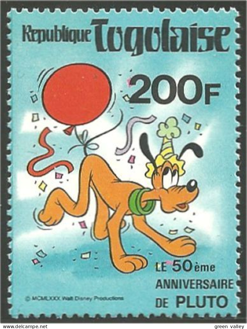 870 Togo Pluto Ballon Balloon Palloncino Globo MNH ** Neuf SC (TGO-117d) - Disney