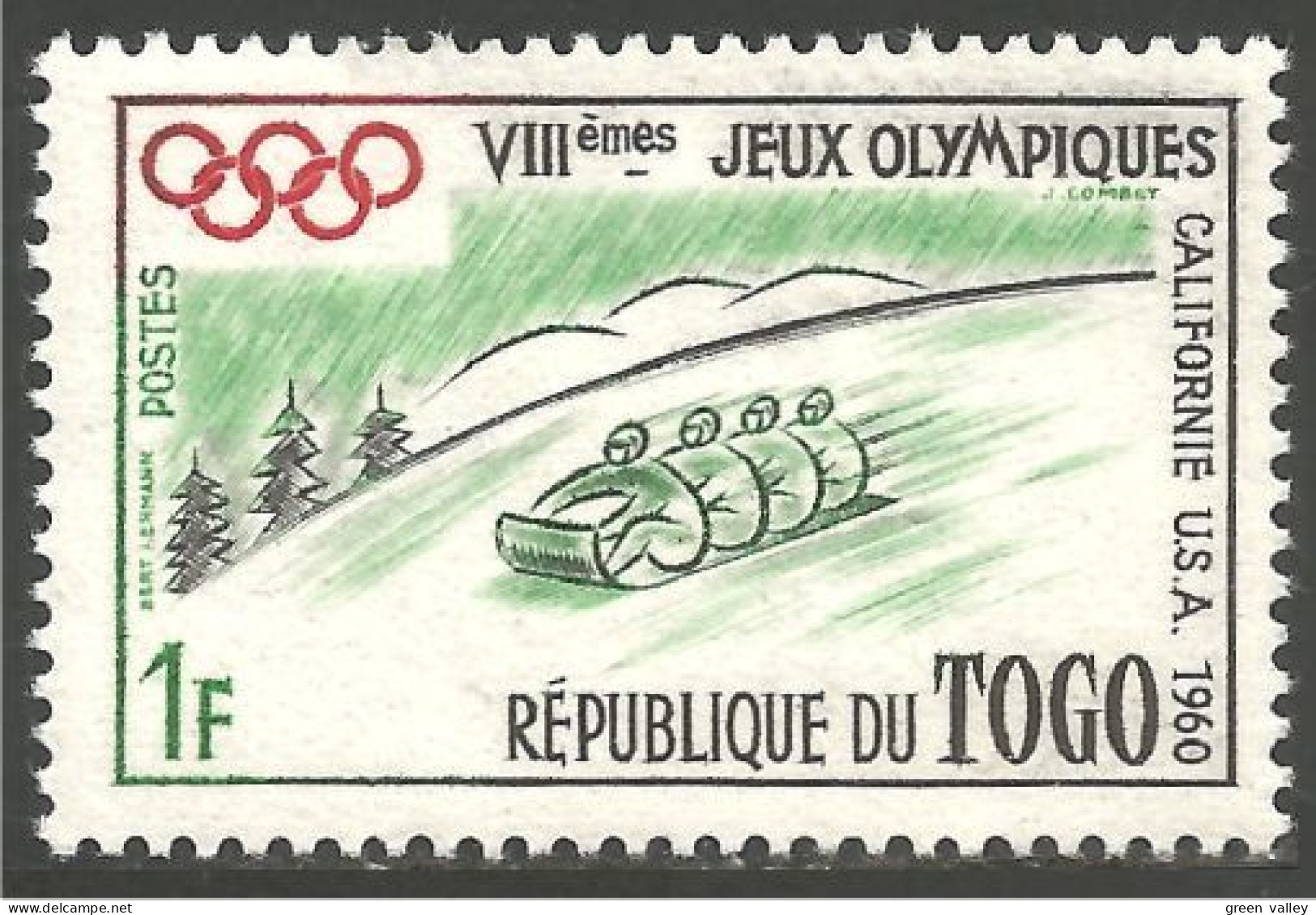 870 Togo Bobsleigh Olympiques MH * Neuf (TGO-125) - Togo (1960-...)