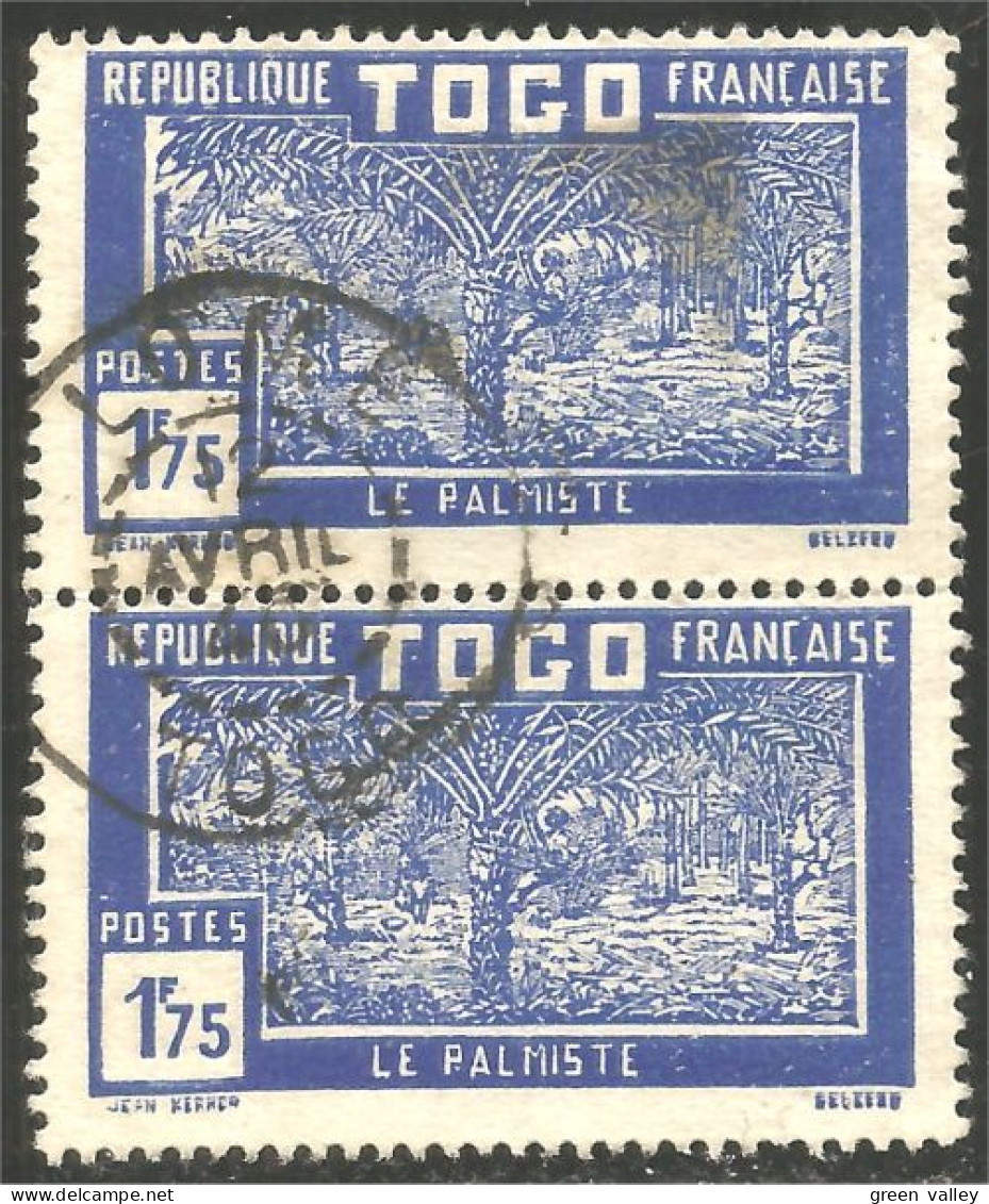 870 Togo 1928 1f75 Bleu Palmiste Palm Tree (TGO-113) - Trees