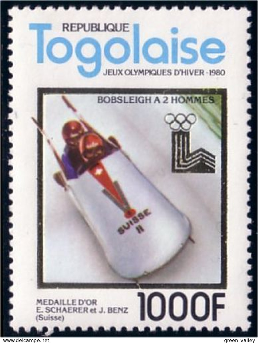 870 Togo 1000f Bobsleigh MNH ** Neuf SC (TGO-93) - Sci