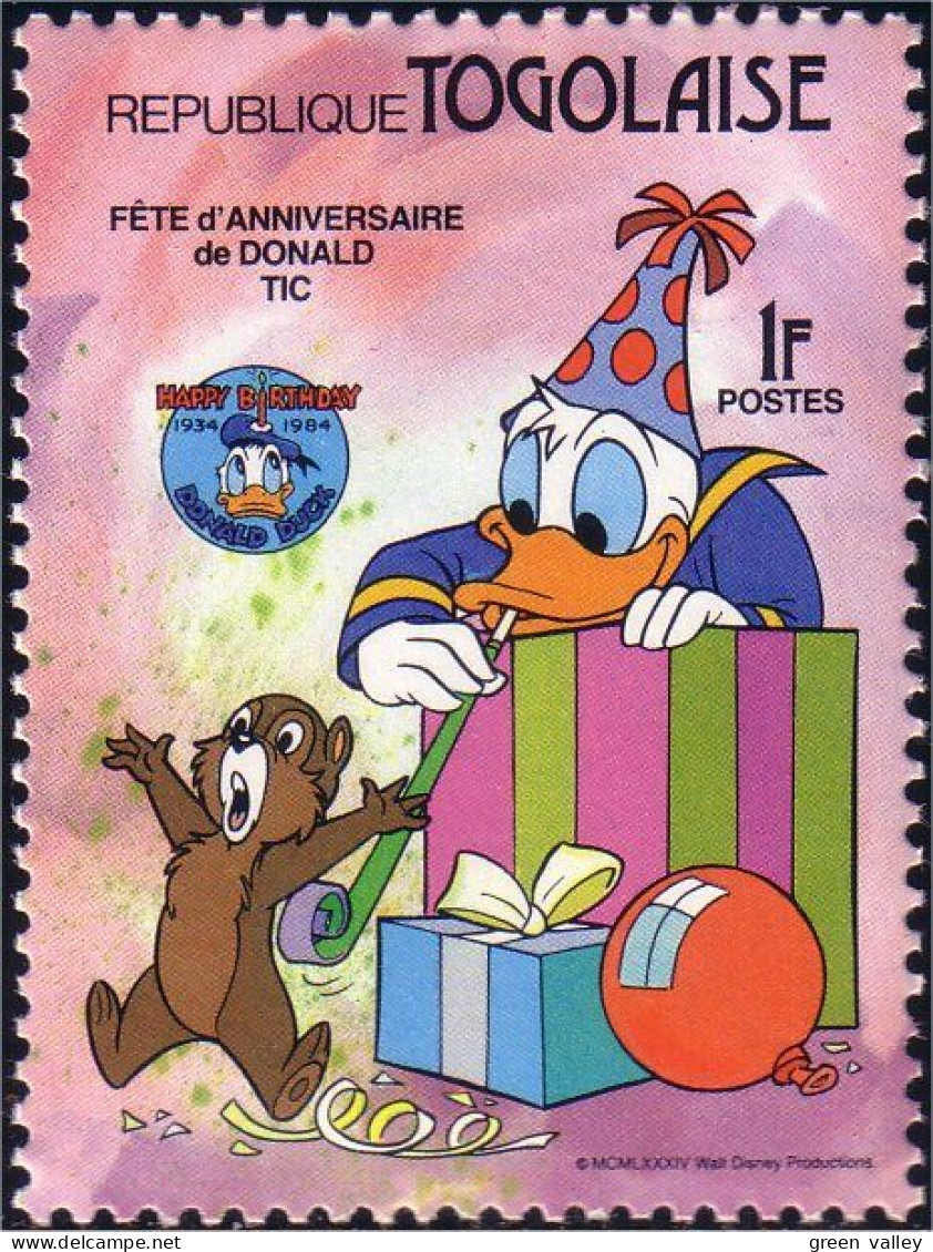 870 Togo Chipmunk MNH ** Neuf SC (TGO-7c) - Altri & Non Classificati