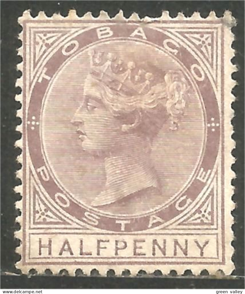 868 Tobago Queen Victoria 1883 1/2 P Brown Violet (TOB-102) - Trinité & Tobago (...-1961)