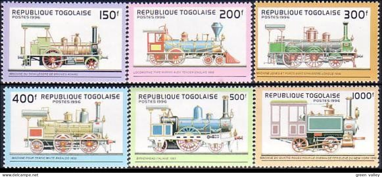 870 Togo Trains Locomotives MNH ** Neuf SC (TGO-3a) - Togo (1960-...)