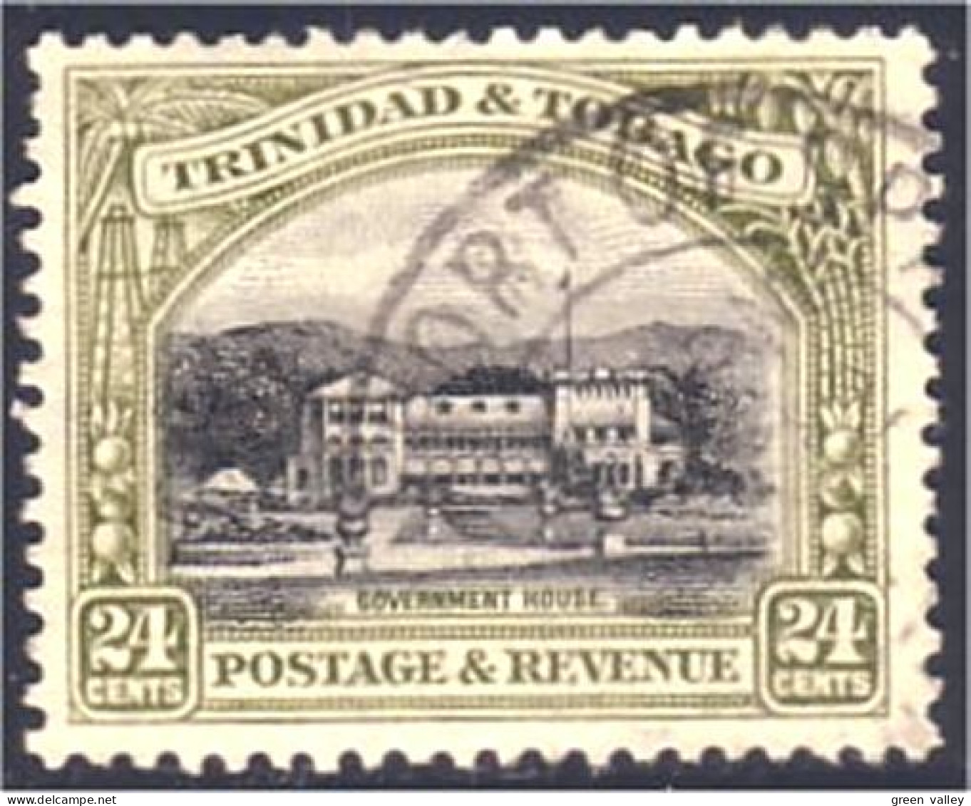 868 Tobago Trinidad Government House Perf 12.5 (TOB-49) - Trinidad Y Tobago (1962-...)