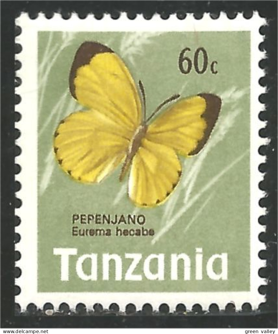 866 Tanzania Papillon Butterfly Schmetterling Farfala Mariposa Vlinder MNH ** Neuf SC (TZN-142) - Tanzania (1964-...)