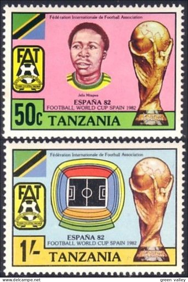 866 Tanzania Football Soccer Espana 82 MNH ** Neuf SC (TZN-96) - Tanzania (1964-...)