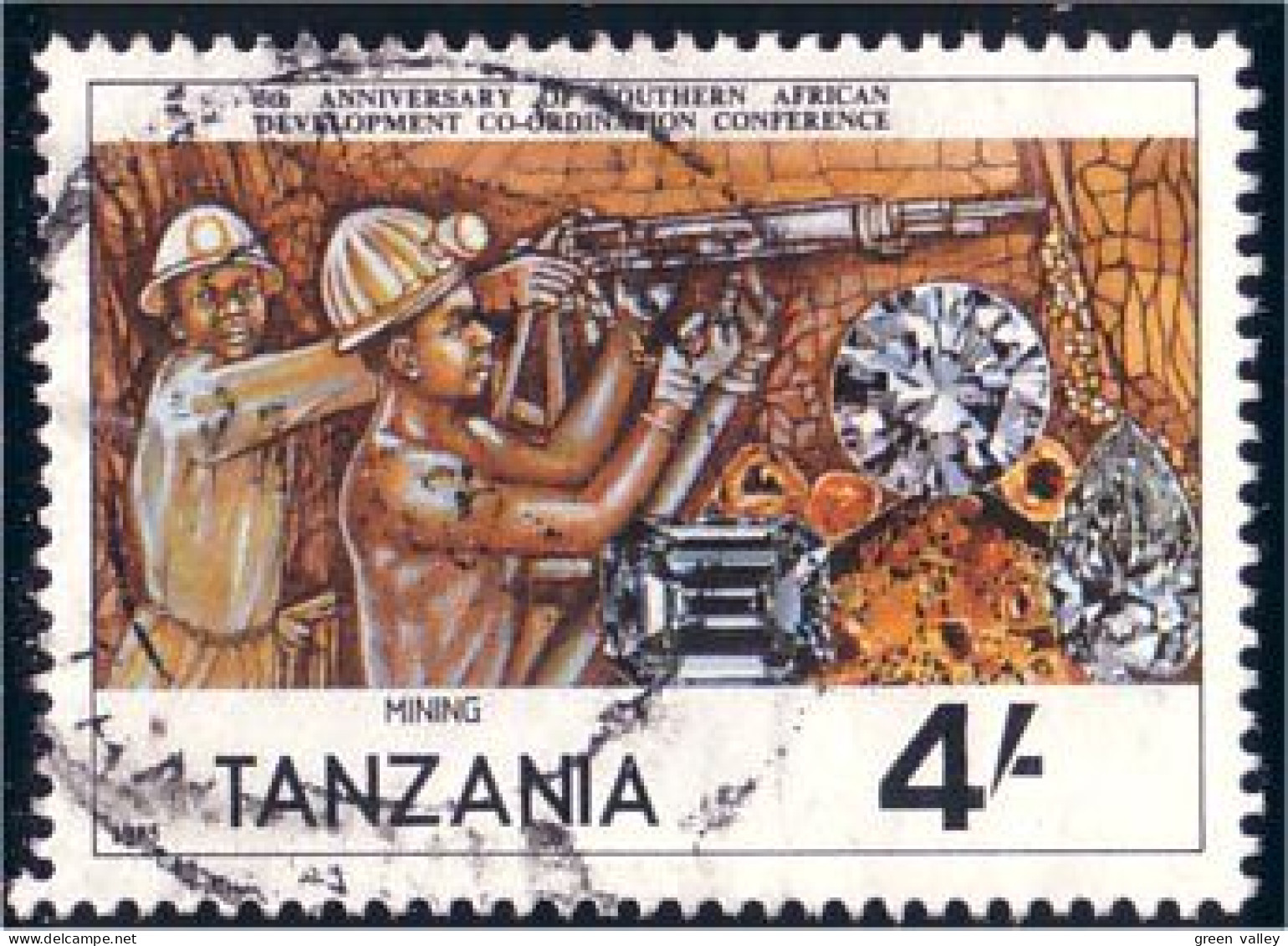 866 Tanzania Charbon Coal Houille Mine Mineur Miner Minerai Mines Mining (TZN-102) - Minéraux