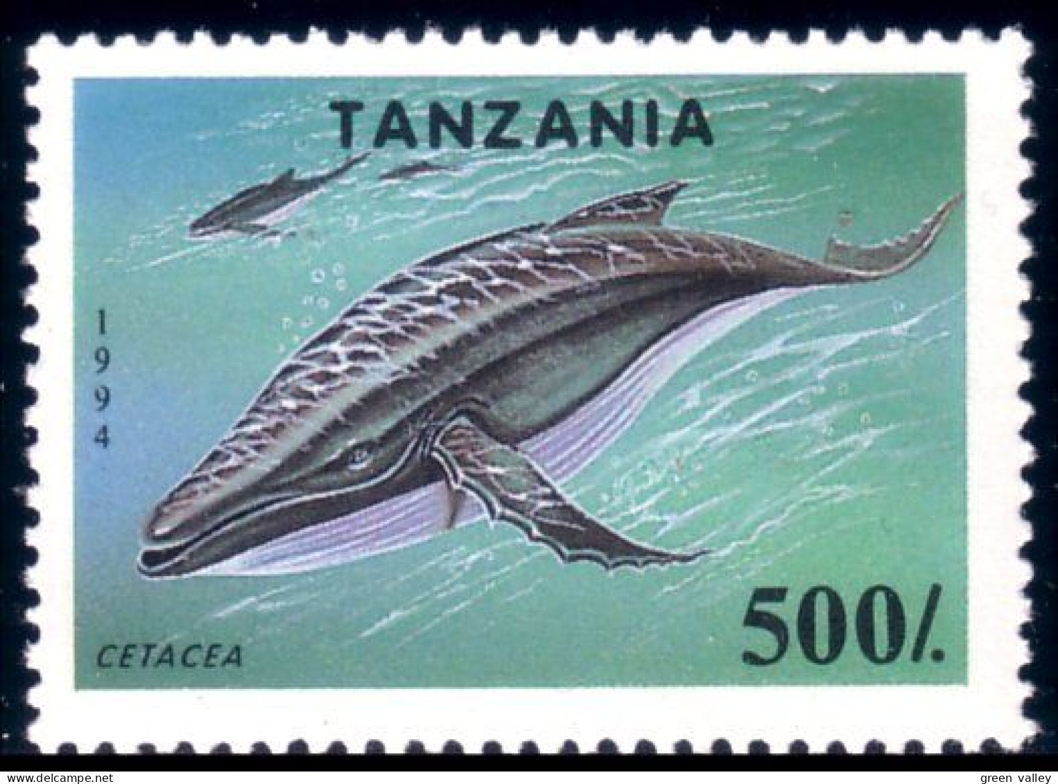 866 Tanzania Cetacean Cetace Whale Baleine MNH ** Neuf SC (TZN-81b) - Andere & Zonder Classificatie