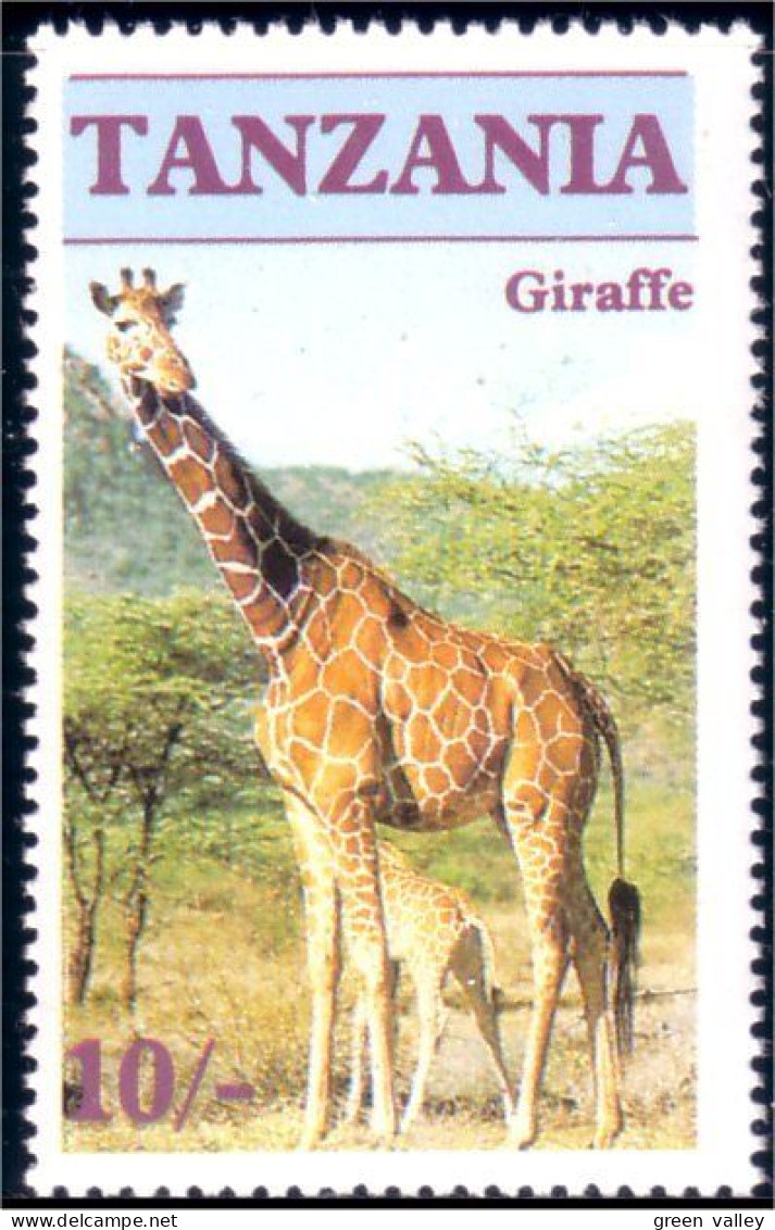 866 Tanzania Girafe Giraffe MNH ** Neuf SC (TZN-72a) - Tanzania (1964-...)