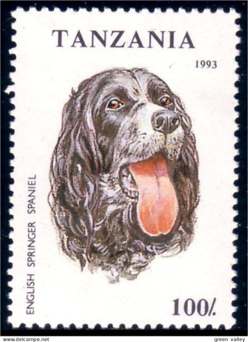 866 Tanzania Chien English Springer Spaniel Dog MNH ** Neuf SC (TZN-68a) - Tanzania (1964-...)