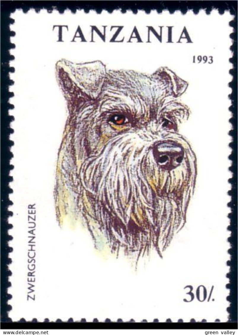 866 Tanzania Chien Schnauzer Dog MNH ** Neuf SC (TZN-65a) - Tanzania (1964-...)
