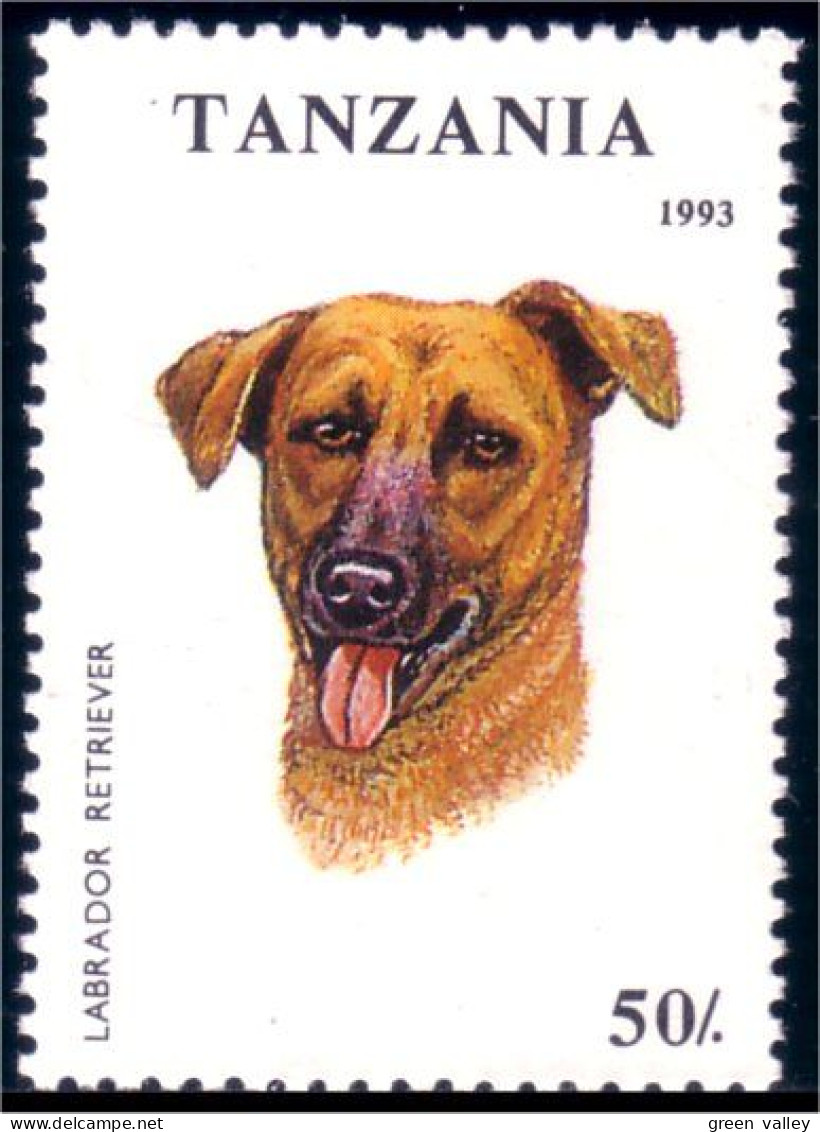 866 Tanzania Chien Labrador Retriever Dog MNH ** Neuf SC (TZN-66a) - Tanzania (1964-...)