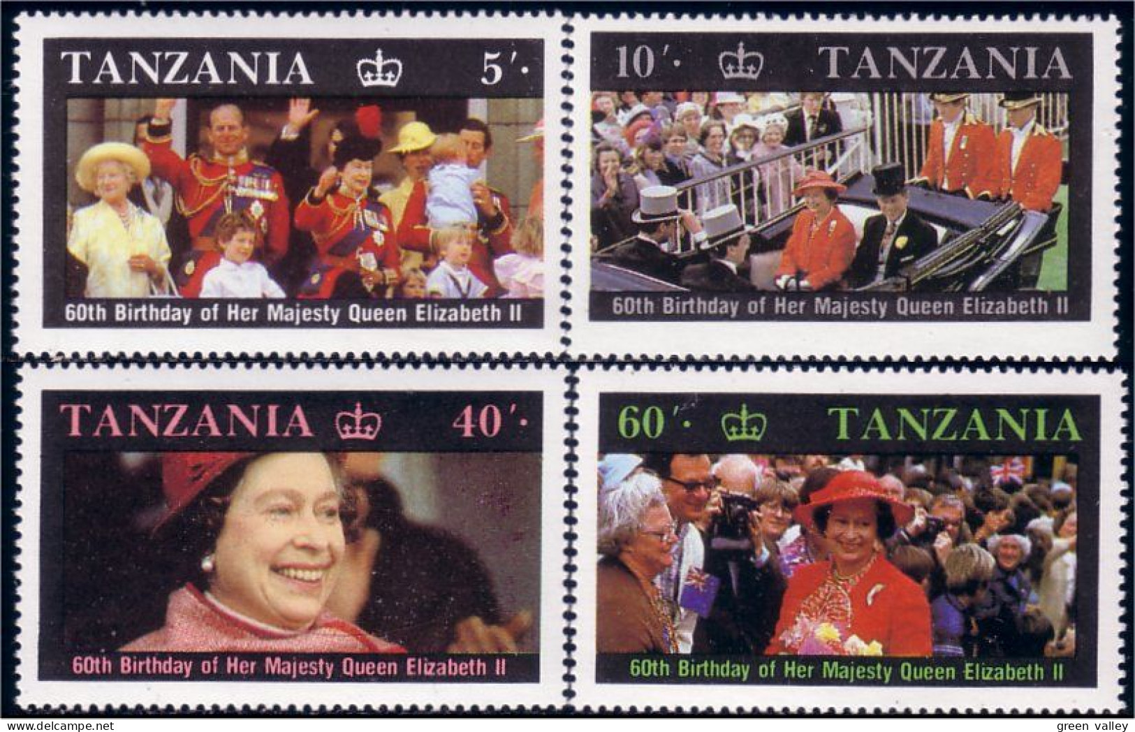 866 Tanzania Queen Elizabeth 60th MNH ** Neuf SC (TZN-56a) - Tanzania (1964-...)