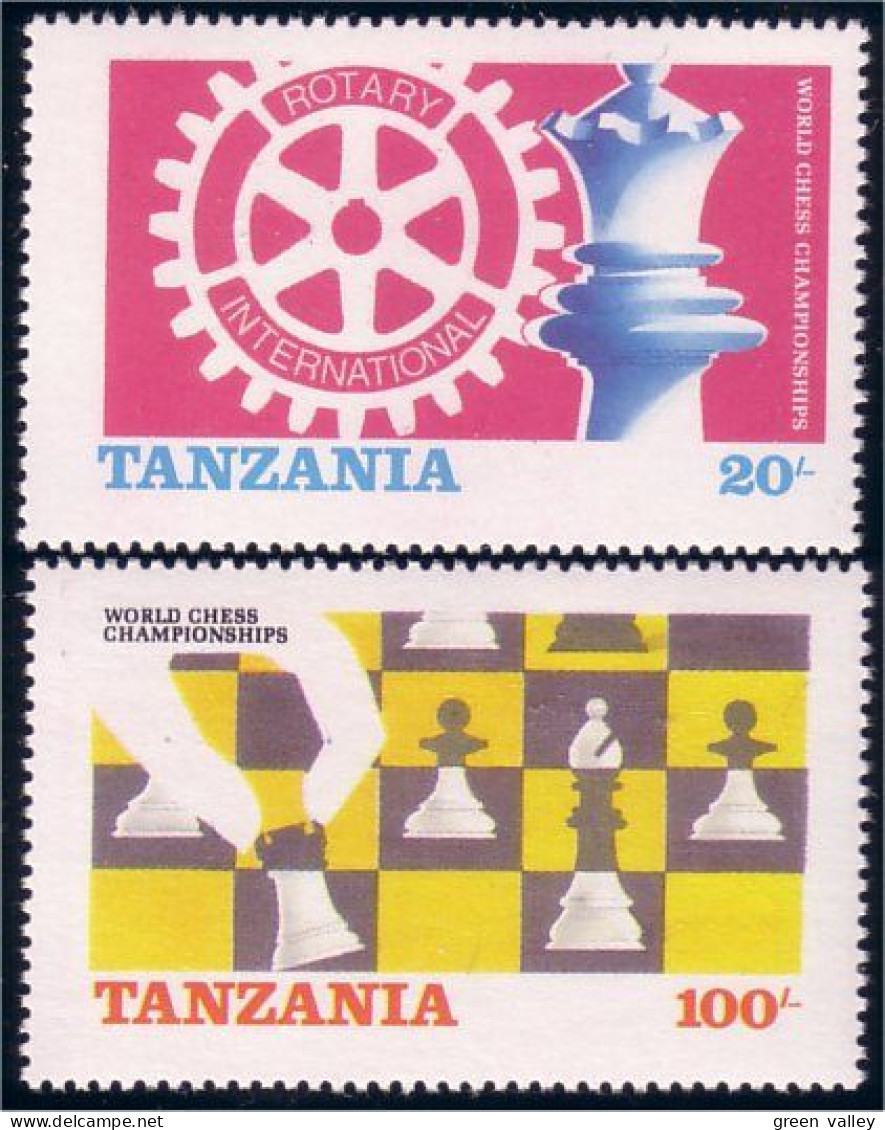 866 Tanzania Echecs Chess MNH ** Neuf SC (TZN-52a) - Tanzania (1964-...)