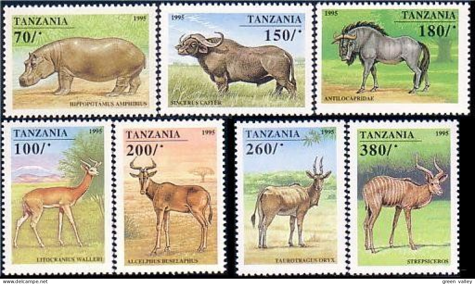 866 Tanzania Buffalo Gnou Wildebeest Buffle MNH ** Neuf SC (TZN-26a) - Tanzania (1964-...)