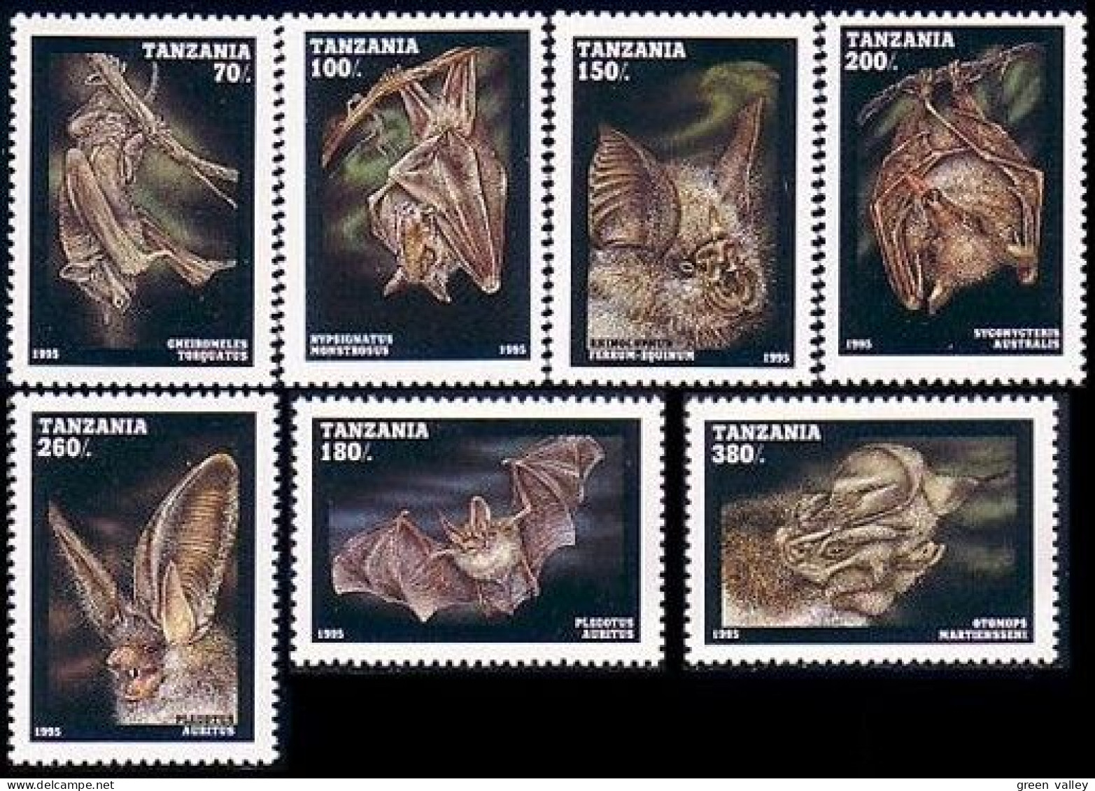 866 Tanzania Chauve-souris Bats MNH ** Neuf SC (TZN-28a) - Tanzania (1964-...)