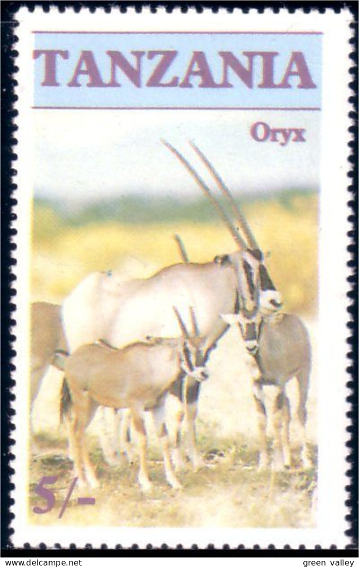 866 Tanzania Antilope Oryx MNH ** Neuf SC (TZN-71a) - Tanzania (1964-...)