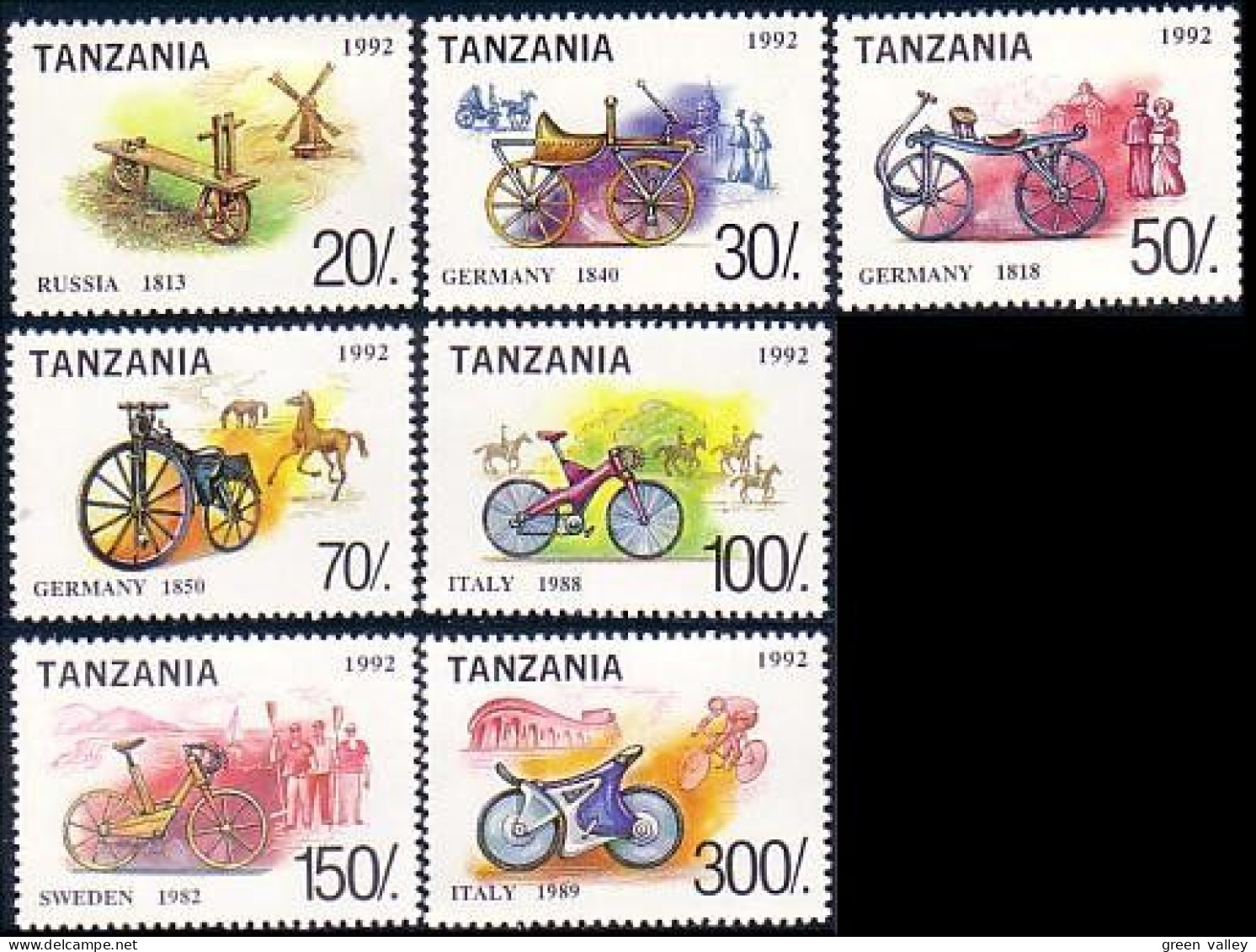 866 Tanzania Bicyclettes Bicycles MNH ** Neuf SC (TZN-9) - Tanzania (1964-...)