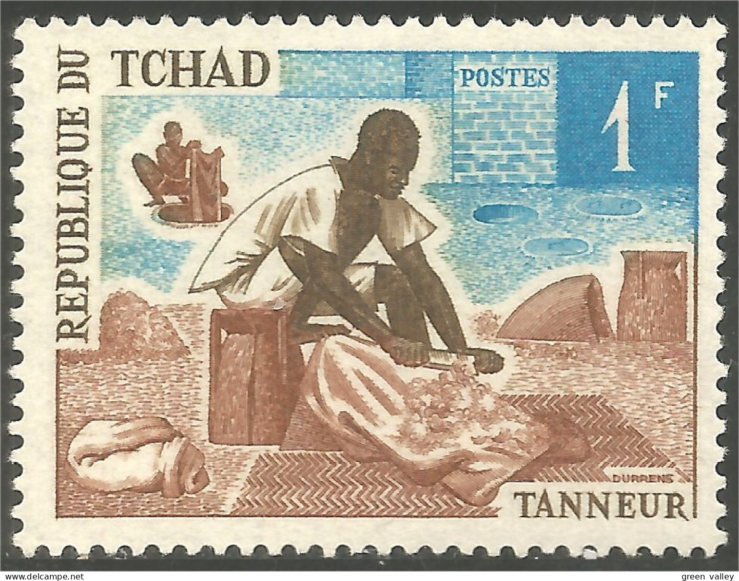 855 Tchad Tanneur Tanner Skin Peau MNH ** Neuf SC (TCD-50) - Otros & Sin Clasificación