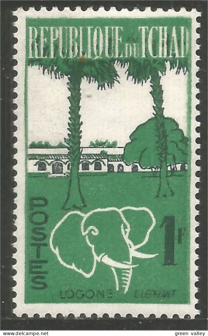 855 Tchad Elephant Elefante Norsu Elefant Olifant MNH ** Neuf SC (TCD-23) - Olifanten