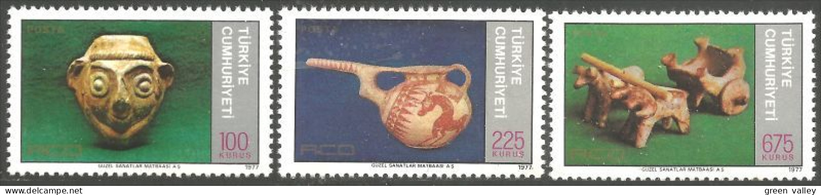 890 Turquie Terra Cotta Art Jug Pot Bullock Cart MNH ** Neuf SC (TUR-83a) - Unused Stamps