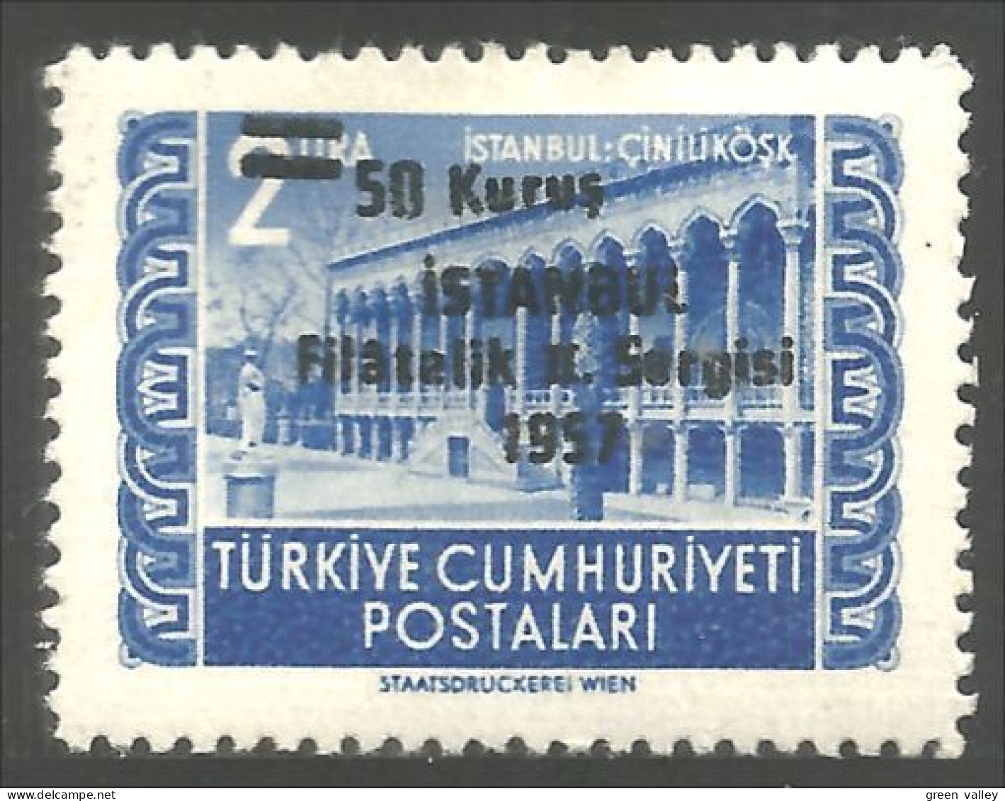 890 Turquie Istanbul Philatelie 1957 MH * Neuf CH (TUR-63) - Expositions Philatéliques