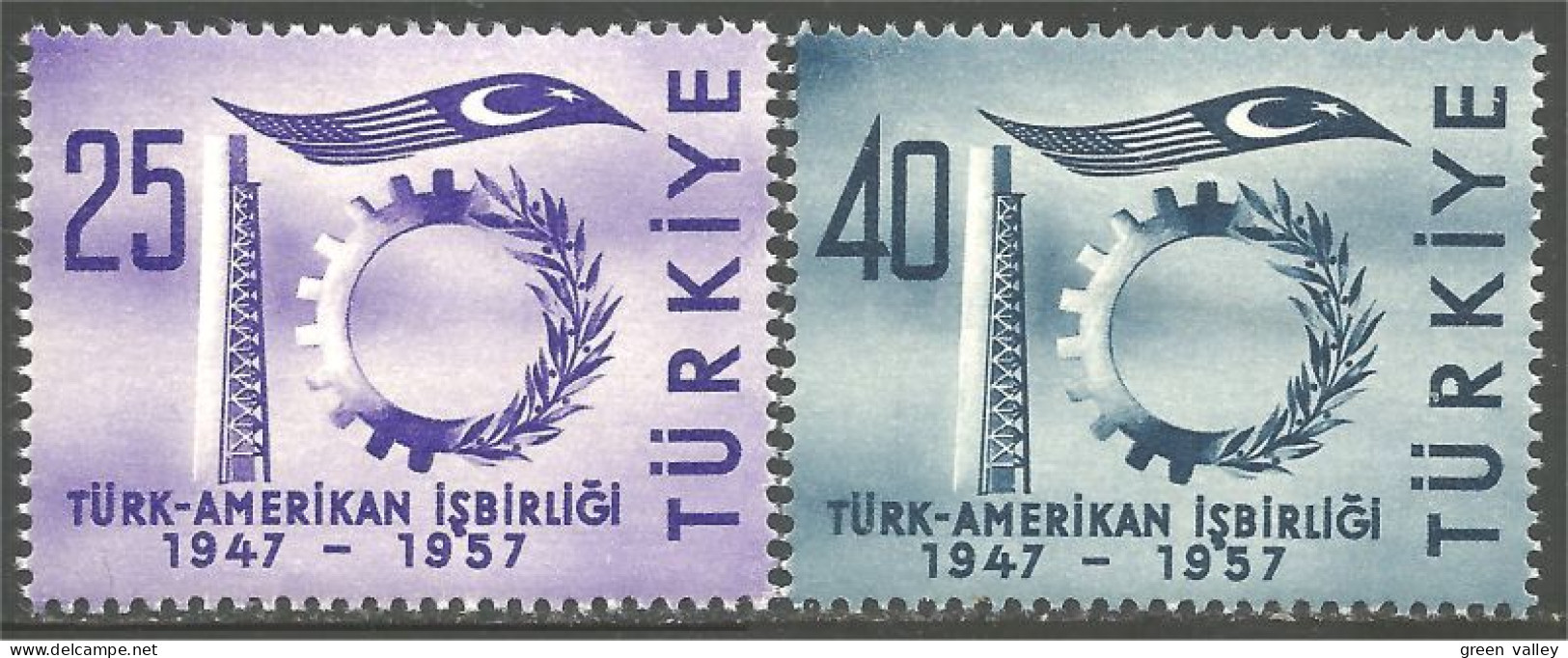 890 Turquie American Cooperation Industry MNH ** Neuf SC (TUR-66) - Ungebraucht