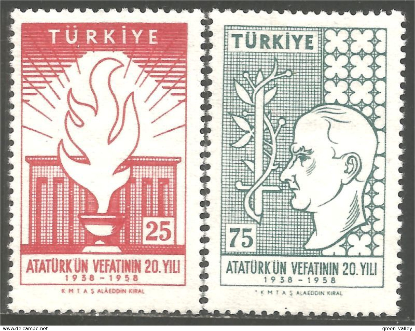 890 Turquie Mausolée Ataturk Mausoleum MH * Neuf CH (TUR-61) - Ungebraucht