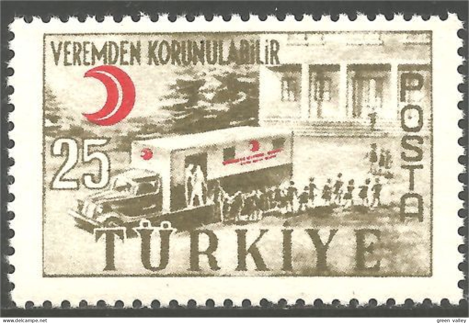 890 Turquie Unité Mobile X-Ray Unit Tuberculose MNH ** Neuf SC (TUR-56) - Médecine