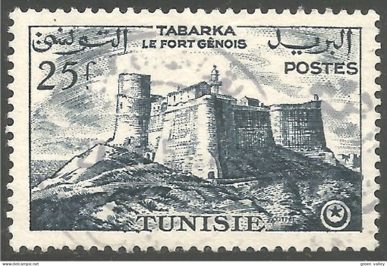 888 Tunisie 25f Fort Génois (TUN-127) - Usati