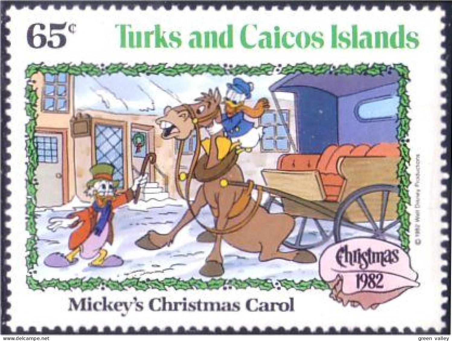 886 Turks Caicos Disney 65c Christmas Carol Conte Noel MNH ** Neuf SC (TUK-94) - Christmas