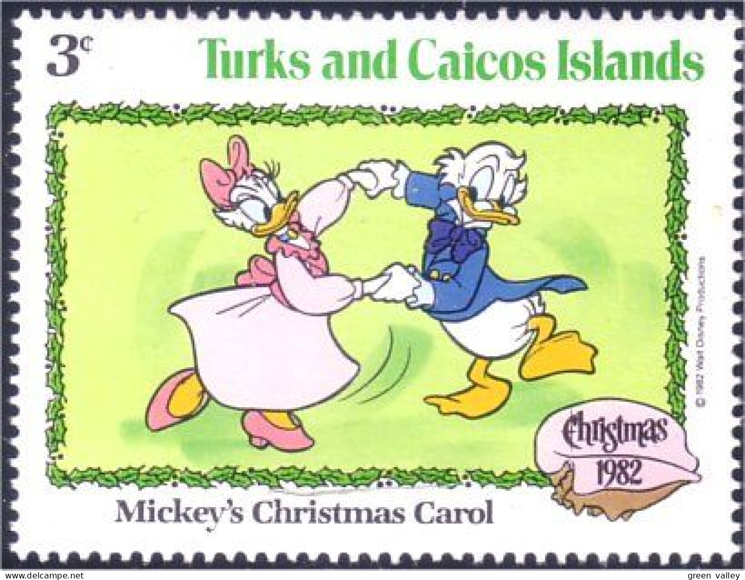 886 Turks Caicos Disney Noel Christmas Donald Daisy MNH ** Neuf SC (TUK-71a) - Turks E Caicos