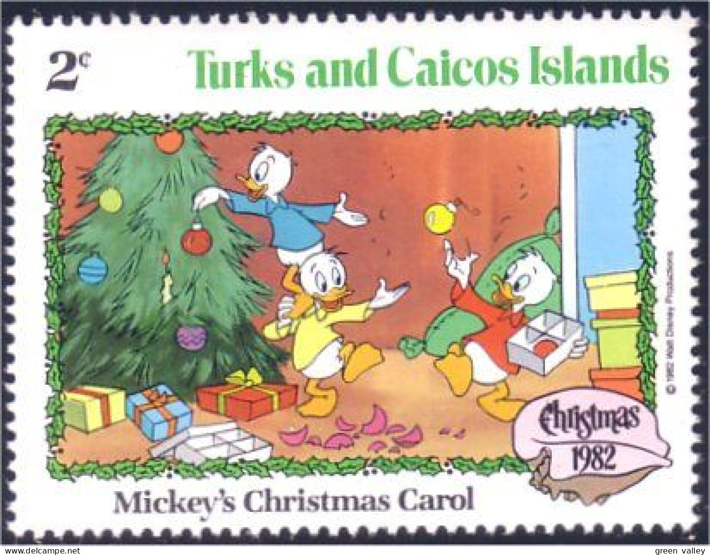 886 Turks Caicos Disney Noel Christmas Tree MNH ** Neuf SC (TUK-69a) - Turks- En Caicoseilanden