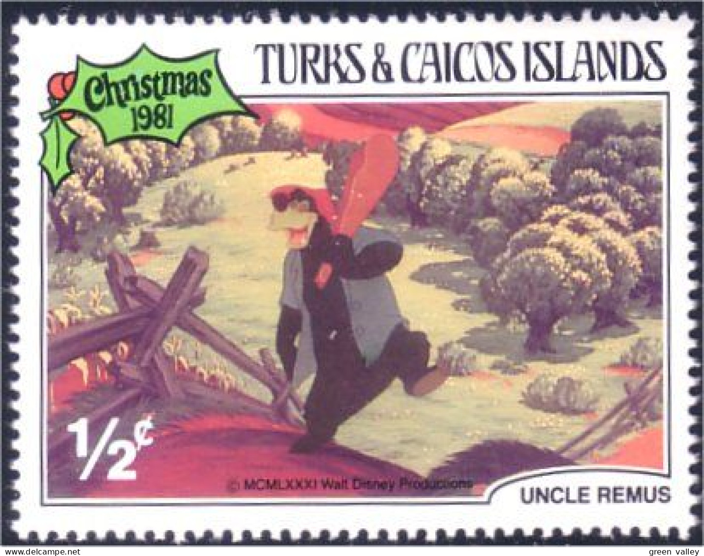 886 Turks Caicos Disney Remus Noel Christmas Mais Maize Corn MNH ** Neuf SC (TUK-48a) - Turks E Caicos