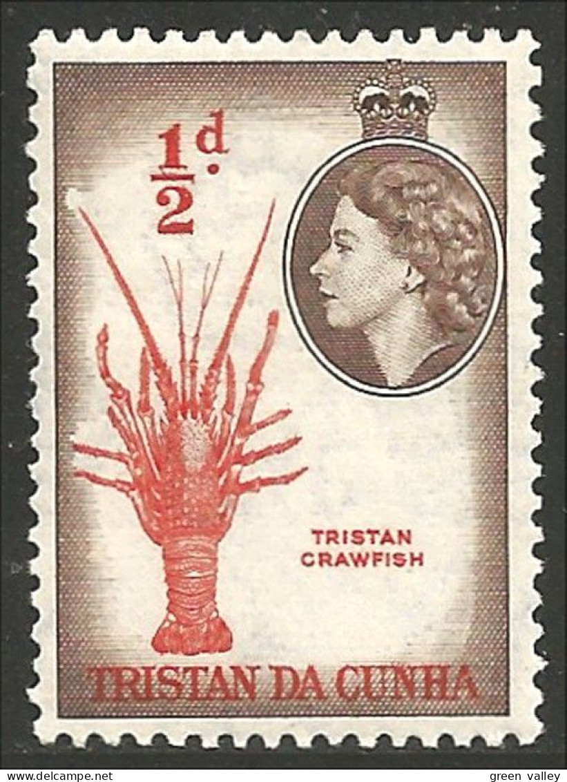 876 Tristan Da Cunha Homard Lobster Lagosta Aragosta Hummer MNH ** Neuf SC (TDC-7) - Crostacei