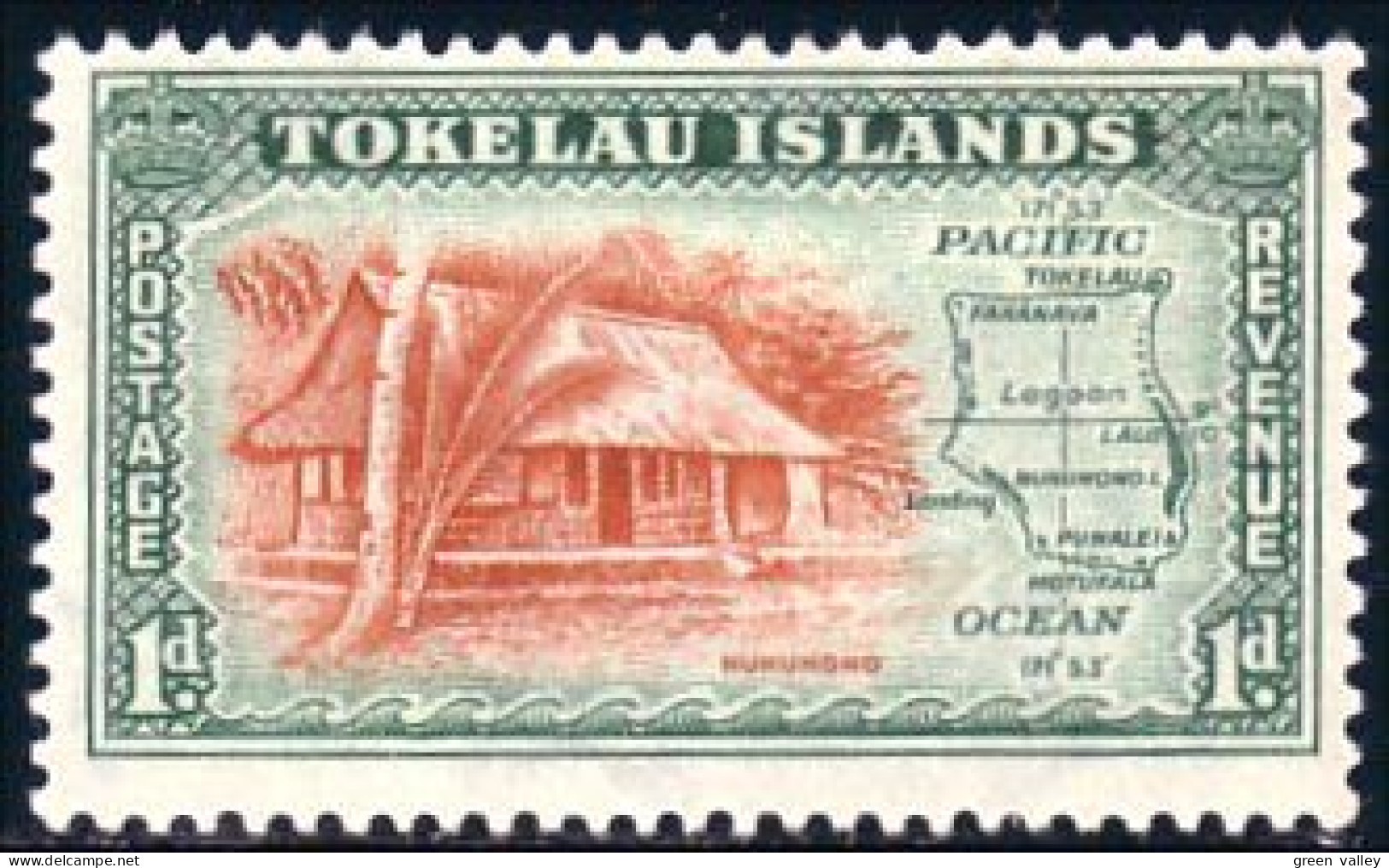 872 Tokelau Carte Tokelau Map House MH * Neuf Ch (TOK-4) - Tokelau