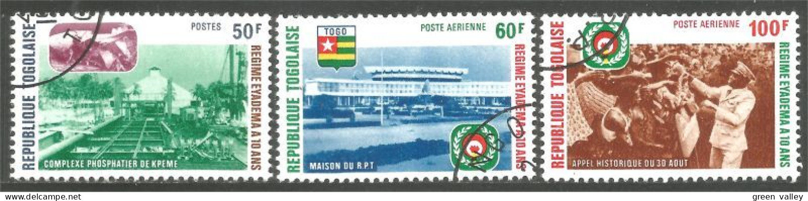 870 Togo Phosphate Kpeme Fosfato Mineral Mines Mining Drapeau Flag (TGO-145a) - Togo (1960-...)