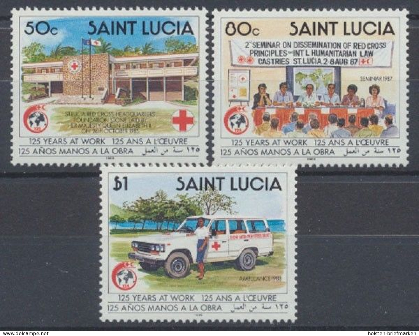 St. Lucia, MiNr. 956-958, Postfrisch - St.Lucie (1979-...)